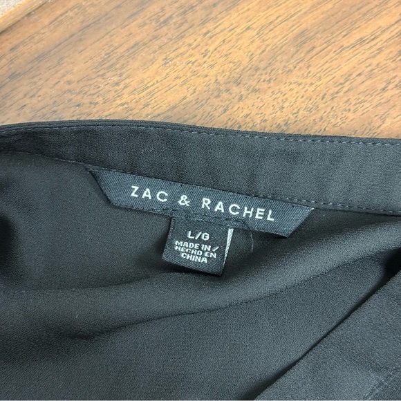 Zac & Rachel Elegant Black Lace Overlay Women's Top. Size Large - Picture 5 of 8